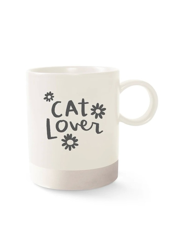 Pet Shop Other - 🎒BTS SALE📚 Pet Shop by Fringe Studio “Cat Lover” Floral Ceramic Mug in Cream, [1